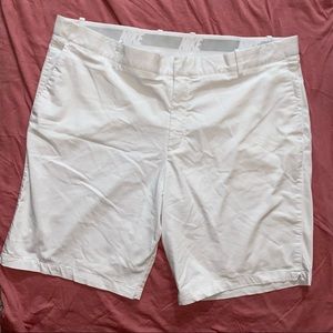 Nike White Dri-Fit Athletic Cargo Shorts W/40